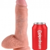 King Cock 8 dildo se semenníkmy (20 cm) - tělová barva
