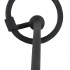 Penisplug Dilator - silicone urethral dilator with glans ring (0.6mm) - black