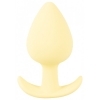 Cuties Mini Butt Plug - silicone anal dildo - yellow (3.1cm)