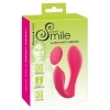 SMILE Panties - rechargeable, radio 2in1 vibrator (pink)