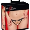 Bad Kitty - women's underwear with chain and ring (black)