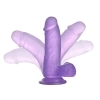 LOVETOY 7'' JELLY STUDS - dildo s přísavkou 17cm (fialové)