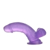 LOVETOY 7'' JELLY STUDS - dildo s přísavkou 17cm (fialové)