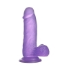 LOVETOY 7'' JELLY STUDS - dildo s přísavkou 17cm (fialové)