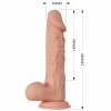 Pretty Love Buraq – realistické dildo 24 cm s přísavkou (tělová barva)