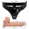 Pretty Love - Harness Briefs Universal Harness With Dildo Jerry 21.8 Cm Natural