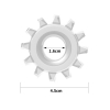 Lovetoy Power Plus penis ring transparent (1,6cm) - erekční kroužek