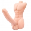 Lybaile Temptation Bigger Man Monster Dick Skin - mužské torzo s velkým dildem