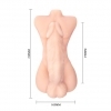 Lybaile Temptation Bigger Man Monster Dick Skin - mužské torzo s velkým dildem