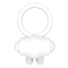 Lovetoy Power Clit Silicone Cockring - vibrační silikonový kroužek (bílý)