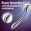 Satisfyer Pure Gravity 1 - ocelové dildo na bod G