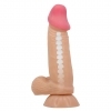 Pretty Love Sliding Skin – realistické ohebné dildo s přísavkou (19,4 cm)