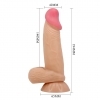 Pretty Love Sliding Skin – realistické ohebné dildo s přísavkou (19,4 cm)