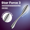 Satisfyer Star Force 3 – Luxusní ocelové dildo pro stimulaci bodu G