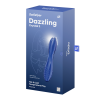 Satisfyer Dazzling Crystal 2 – skleněné oboustranné dildo (20 cm, světle modré)