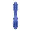 Satisfyer Dazzling Crystal 2 – skleněné oboustranné dildo (20 cm, světle modré)