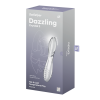 Satisfyer Dazzling Crystal 2 – skleněné oboustranné dildo (20 cm, průsvitné)