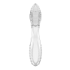 Satisfyer Dazzling Crystal 2 – skleněné oboustranné dildo (20 cm, průsvitné)