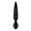 Satisfyer Triple Crystal 1 – Skleněné Dildo 3v1, 21 cm (černé)
