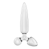 Satisfyer Triple Crystal 1 – Skleněné dildo 3v1, 21 cm (průhledné)