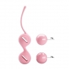 Pretty Love Kegel Pink – Silikonové venušiny kuličky s vibračním jádrem (2 × 39 g)