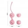 Pretty Love Kegel Pink – Silikonové venušiny kuličky s vibračním jádrem (2 × 39 g)