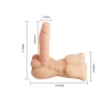 Lybaile Temptation Bigger Man Vibration – Vibrační mužské torzo s realistickým dildem