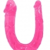 Mokko Toys Double Jelly Dildo – dvojité gelové dildo 28 cm (růžové)