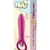 Dreamtoys Flirts - růžový vibrátor na bod G s kroužkovou rukojetí (10 funkcí)