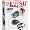 Fetish Fantasy Series Suck N' Stroke – vakuová pumpa na žalud (čirá/černá) + 3 kroužky