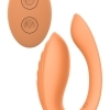 Dreamtoys GLAM Couples Vibrator – párový vibrátor s dálkovým ovládáním (oranžový)