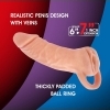 NMC 2v1 návlek na penis s vagínou – prodloužení + masturbátor (18 cm)