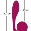 Rosenrot Bendable Spot-on Vibrator – ohebný nabíjecí vibrátor na bod G a klitoris (2 motory)