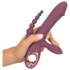 You2Toys Slim Triple Plum – nabíjecí trojitý vibrátor 3v1 (fialový)