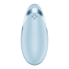 Satisfyer Tap and Roll modrý – klitorální stimulátor s rolováním a poklepáváním