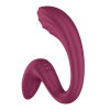 Satisfyer G for Goddess 3 – rabbit vibrátor na klitoris a G-bod, vínový