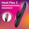 Satisfyer Heat Flex 3 – hřejivý vibrátor na klitoris a G-bod, černý