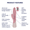Satisfyer Pearl Bunny 1 – rabbit vibrátor s rotujícími perlami na klitoris a G-bod, růžový