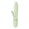 Satisfyer Pearl Bunny 2 – rabbit vibrátor s rotujícími perlami na klitoris a G-bod, světle zelený