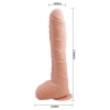Pretty Love Beautiful Alex 28 cm – realistické zahnuté dildo s přísavkou