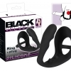 You2Toys Black Velvet Ring&Plug - kroužek na penis a varlata s análním dildem (černý)