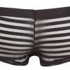 Transparent striped boxers (black)