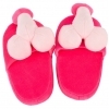 Penispuschen pink - růžové plyšové pantofle s penisem