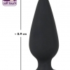 Black Velvet Heavy - 75 g-ové anální dildo (černé)