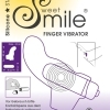 SMILE Finger – prstový vibrátor na bod G, vlnitý silikon (fialový)