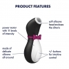 Satisfyer Penguin - nabíjecí, vodotěsný stimulátor klitorisu (černo - bílý)