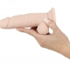 Nature Skin small bendable dildo - realistické dildo s přísavkou - tělová barva (malé)