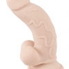 Nature Skin small bendable dildo - realistické dildo s přísavkou - tělová barva (malé)