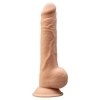 Silexd 9,5 - dildo s přísavkou - 24cm (tělová barva)