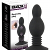 Black Velvets Bouncing Plug- pružinové anální dildo s přísavkou (černé)